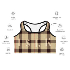 Sports Bra (Checker) - ISLK